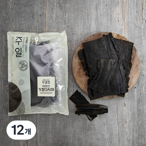 자연산 기장다시마, 100g, 12개