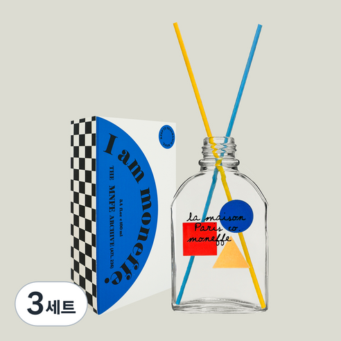 모네프 디퓨저 + 리드스틱 5p + 포스터 2종, 서울 북스토어, 100ml, 3세트