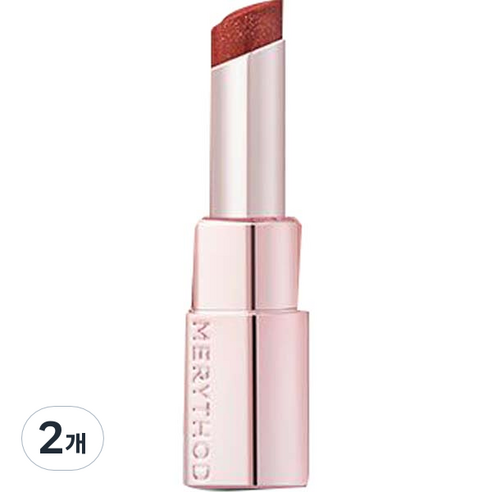 메리쏘드 오로라 펄 립스틱, 03 레드하모니, 3.5g, 2개