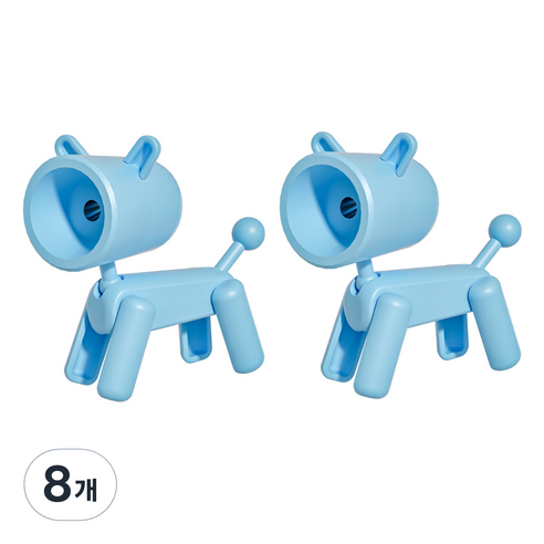 블랙트리 스탠딩 휴대용 연필깎이, 블루, 8개