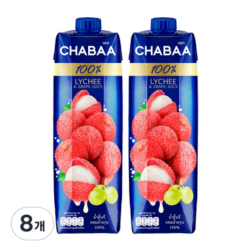 차바 리치 포도주스, 1000ml, 8개
