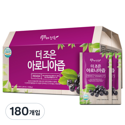 더존건강 더조은 아로니아즙, 70ml, 6개