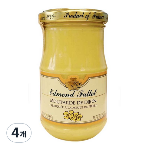 [에드몬드 팔롯] Edmond Fallot 디종머스타드, 4개, 210g