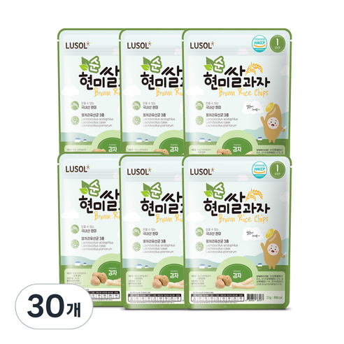 루솔 현미쌀과자, 감자, 30개