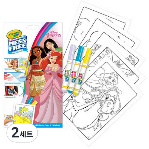 크레올라 메스프리 디즈니 프린세스 칼라마카 세트 3790, 3색, 2세트