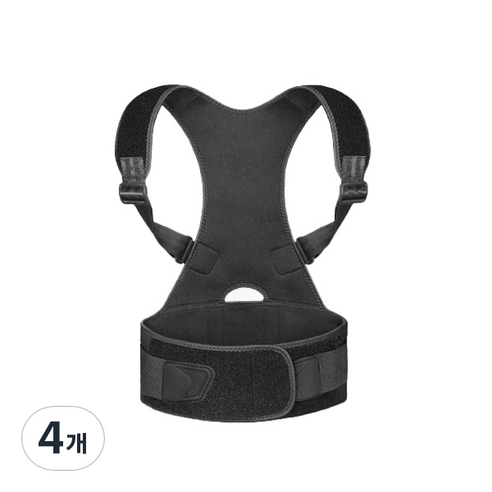 남녀공용 허리 어깨 밴드 L, 4개, L(95,80-90cm)
