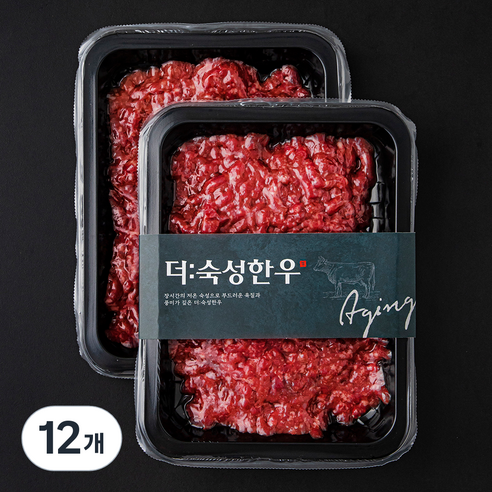 더숙성한우 정육 다짐육 (냉장), 250g, 12개