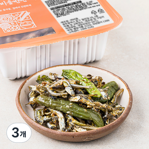 비움반찬 꽈리고추중멸치조림, 250g, 3개