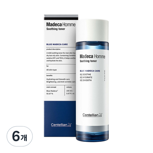 동국제약 센텔리안24 마데카 옴므 수딩 토너, 6개, 150ml