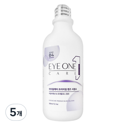 아이원케어 프리미엄 렌즈 식염수, 360ml, 5개