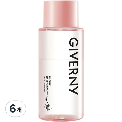 지베르니 밀착 립앤아이 리무버, 100ml, 6개