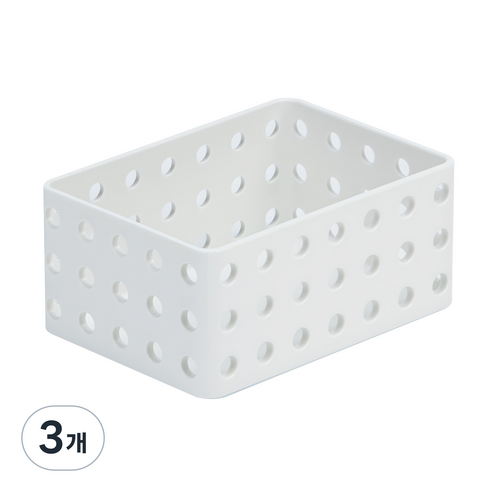 리템 S&S 수납 정리함 소, WHITE, 3개