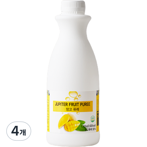 주피터 망고 퓨레, 1.12kg, 4개