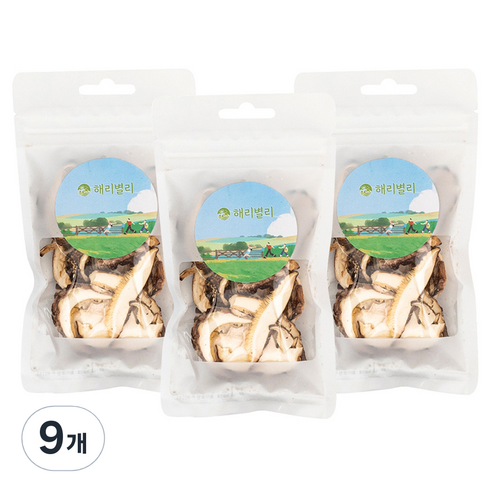 건표고버섯 슬라이스, 9개, 12g