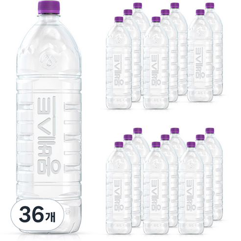 몽베스트 위드어스 무라벨 먹는샘물, 2L, 36개