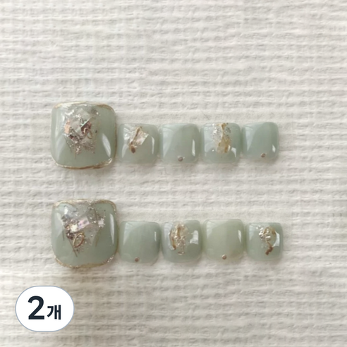 블루코지 반짝 반짝 보석 패디팁 스티커, 2개, Type 10