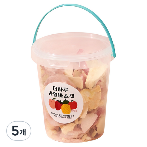 THEHARU 과일바스켓 동결건조과일칩 4종 블랜딩, 120g, 5개