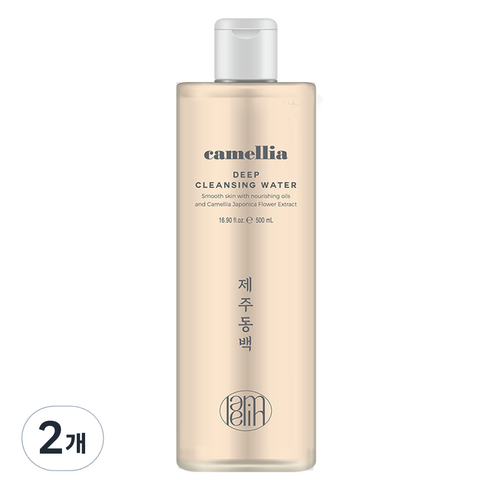 라멜린 카멜리아 딥 클렌징 워터, 2개, 500ml