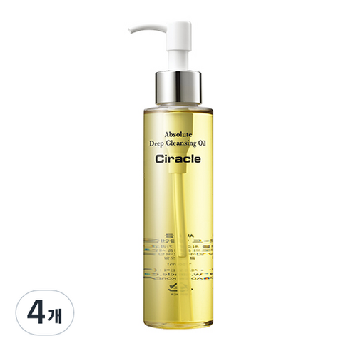씨라클 앱솔루트 딥 클렌징 오일, 150ml, 4개