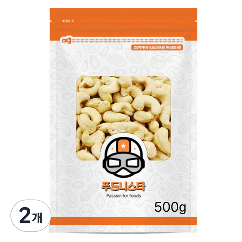 푸드니스타 캐슈넛, 500g, 2개