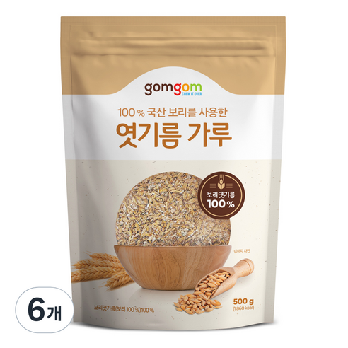 곰곰 엿기름가루, 500g, 6개