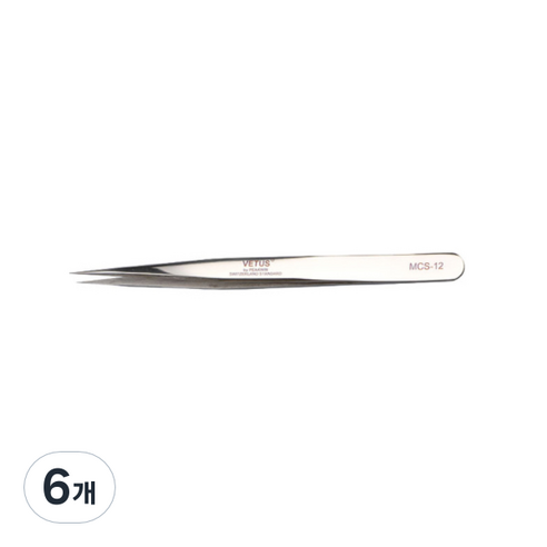 비투스 핀셋 MCS-12, 골드베이지, 6개