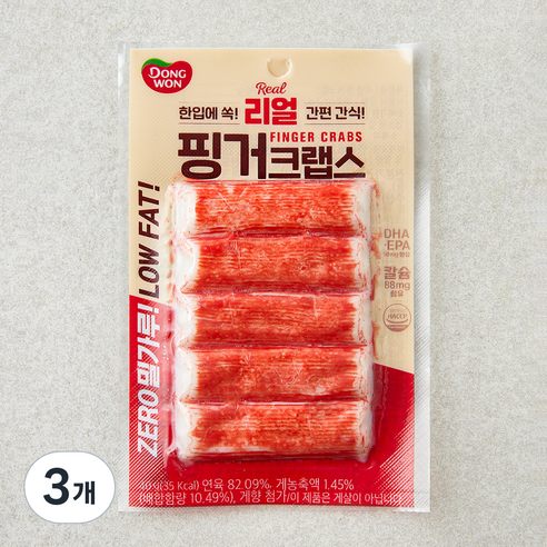 동원 핑거크랩스, 40g, 3개