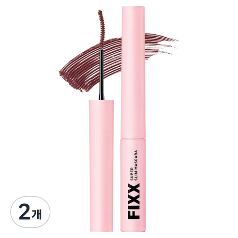 쏘내추럴 수퍼 픽스 슬림 마스카라 2.8g, 2개, 03 소프트 로지