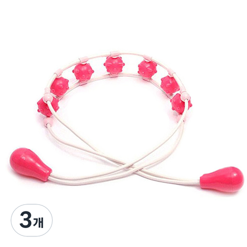 DH쇼핑 전신 줄 마사지기, 3개, 화이트핑크