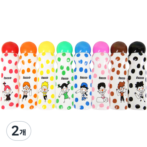 TACCO 도트물감 8p, 8색, 2개