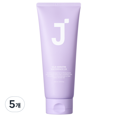 제이숲 실크 케라틴 워터팩 2X, 200g, 5개