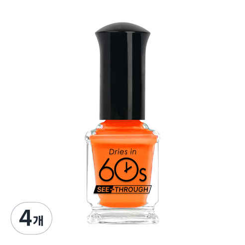 위드샨 60초 매니큐어 9ml, M113 타히티오렌지, 4개
