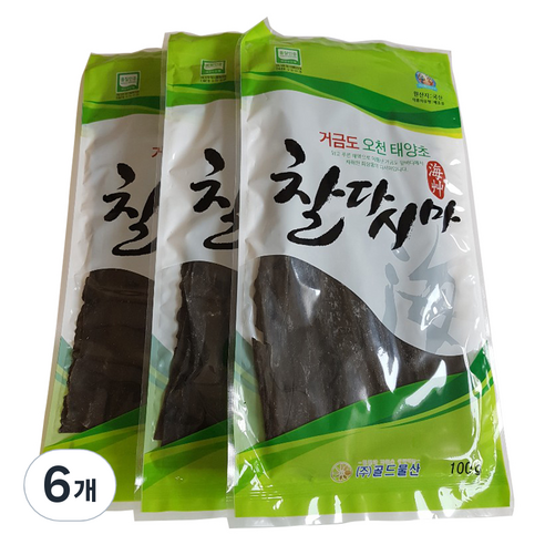 거금도 오천태양초 찰 다시마, 100g, 6개