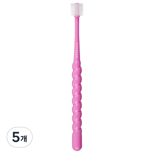 예꼬맘 360도 임산부용 칫솔 핑크, 1개입, 5개