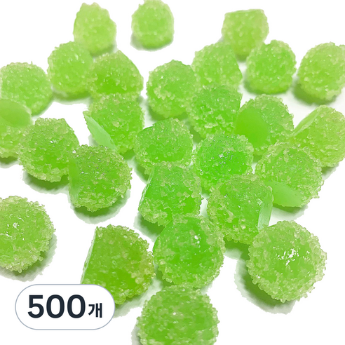 데코덴 알사탕 크런치 슬라임 재료, 500개, 그린