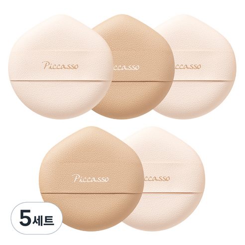 피카소 클라우드 퍼프 5종 세트, 5세트, 혼합색상