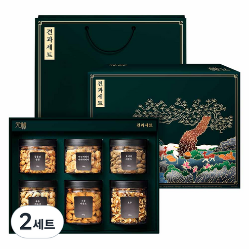 바프 원담 견과 세트 학 6호 905g, 2세트
