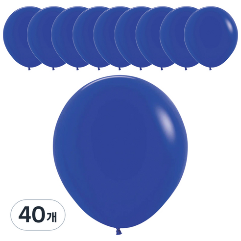 셈퍼텍스 풍선 45cm, 로얄블루, 40개