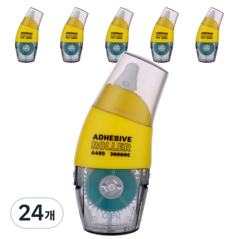 델리 투명양면테이프 EA49011 6mm x 8m, 혼합색상, 24개
