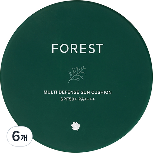 그린핑거 포레스트 멀티디펜스 선쿠션 SPF50+ PA++++, 13g, 6개