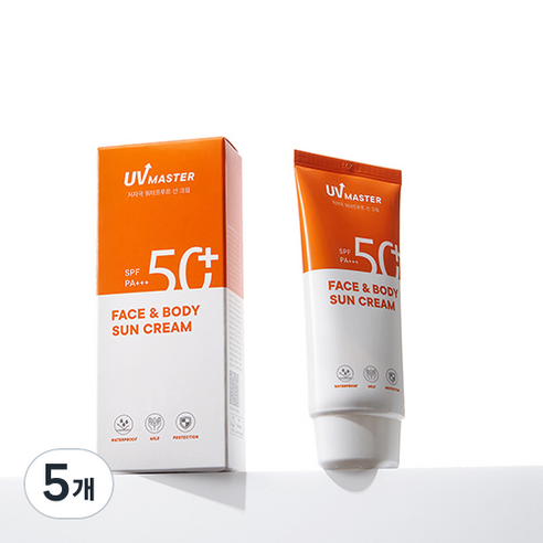 토니모리 유브이마스터 페이스앤바디 선크림 SPF50+ PA+++, 5개, 80ml