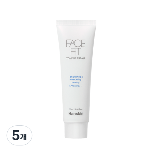 한스킨 페이스핏 톤업크림 SPF30 PA++ 50ml, 화이트, 5개