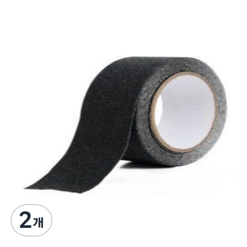 그루터기친구 6논슬립테이프 검정 5cm x 20m, 2개
