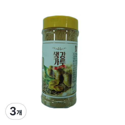 해가원 햇살나래 생강가루 용기, 200g, 3개