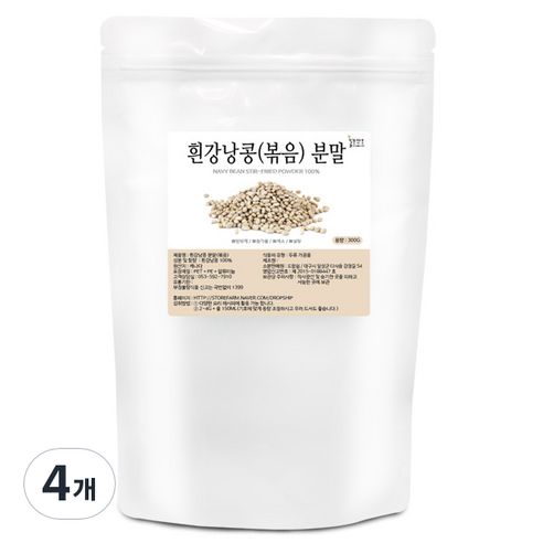 인그린 흰강낭콩 볶음 분말, 300g, 1개입, 4개