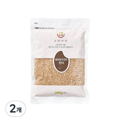 씨익 소반미반 칼집현미, 500g, 2개