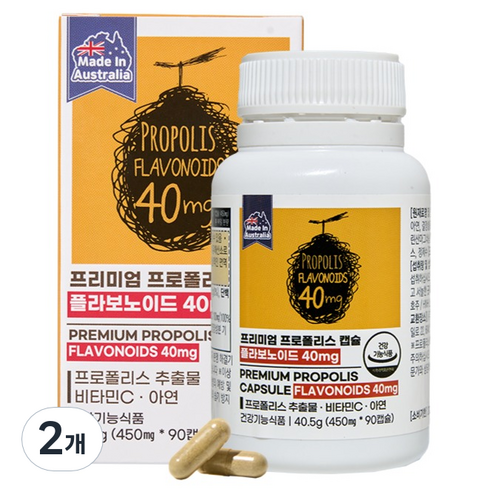 제너럴라이프 프리미엄 프로폴리스 캡슐 플라보노이드 40mg 40.5g, 2개, 90정