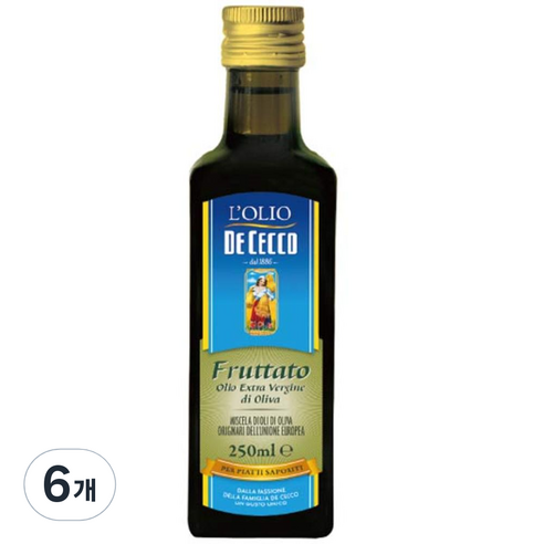 데체코 플루타토 엑스트라 버진 올리브오일, 250ml, 6개
