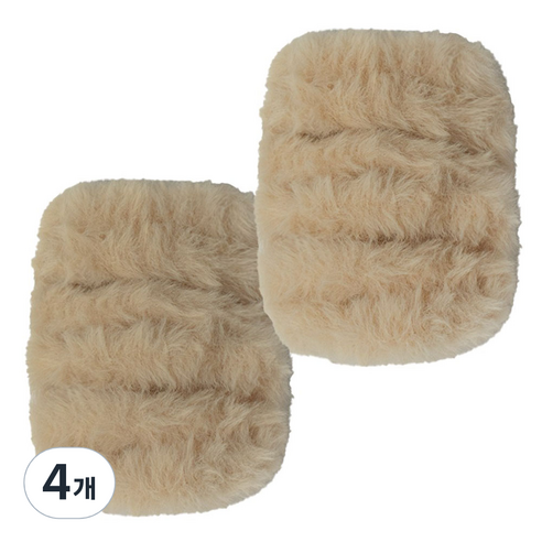 yarna 밍크 모루 털실 20mm, 3베이지, 4개