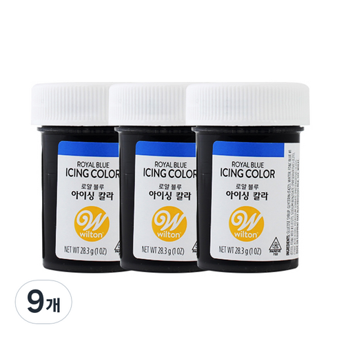 윌튼 아이싱칼라 로얄블루, 28.3g, 9개
